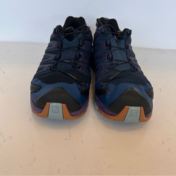 Salomon XA Pro 3D V8 Trail Poseidon  Violet Indigo Blue Hiking Shoes Women's 10 - Picture 6 of 8